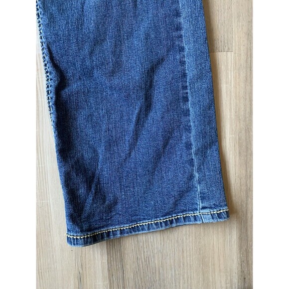 Supplies By Union Bay Tummy Smoothing Jeans Style Amy Embroidered Pockets Sz 14 - Picture 5 of 15